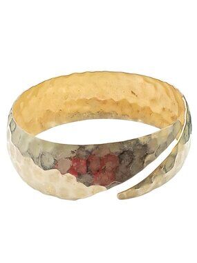 Park Lane Hammered Wraparound Cuff Bracelet Gold Tone Egyptian Style Textured Me